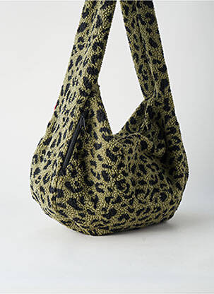 Sac fermeture zippée forme bourse vert REISENTHEL femme