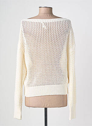 Pull maille ajourée manches longues beige KOCCA femme