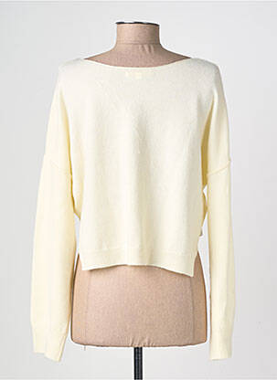 Pull col bateau manches longues jaune LA CABANE ORSON femme