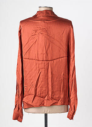 Chemisier coupe cintrée manches longues orange KOCCA femme