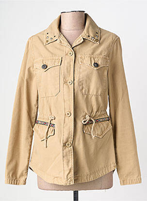 Veste casual poignets boutonnés avec fente beige AVIDA DOLLARS femme