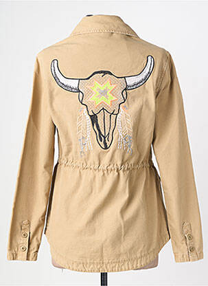 Veste casual poignets boutonnés avec fente beige AVIDA DOLLARS femme
