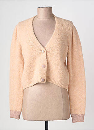 Gilet manches longues resserrée sur le bas rose LIU JO femme