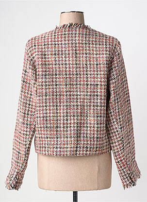 Veste chic poches rouge SUNCOO femme