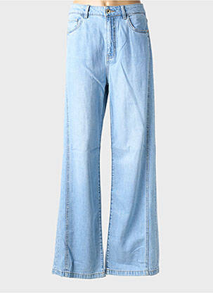 Jeans coupe large stretch taille haute bleu SALSA femme