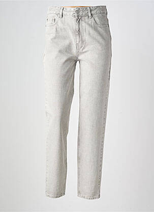 Jeans coupe slim taille haute taille haute gris BERENICE femme