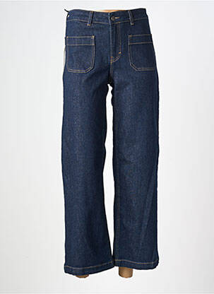 Jeans coupe large stretch taille haute bleu FIVE femme