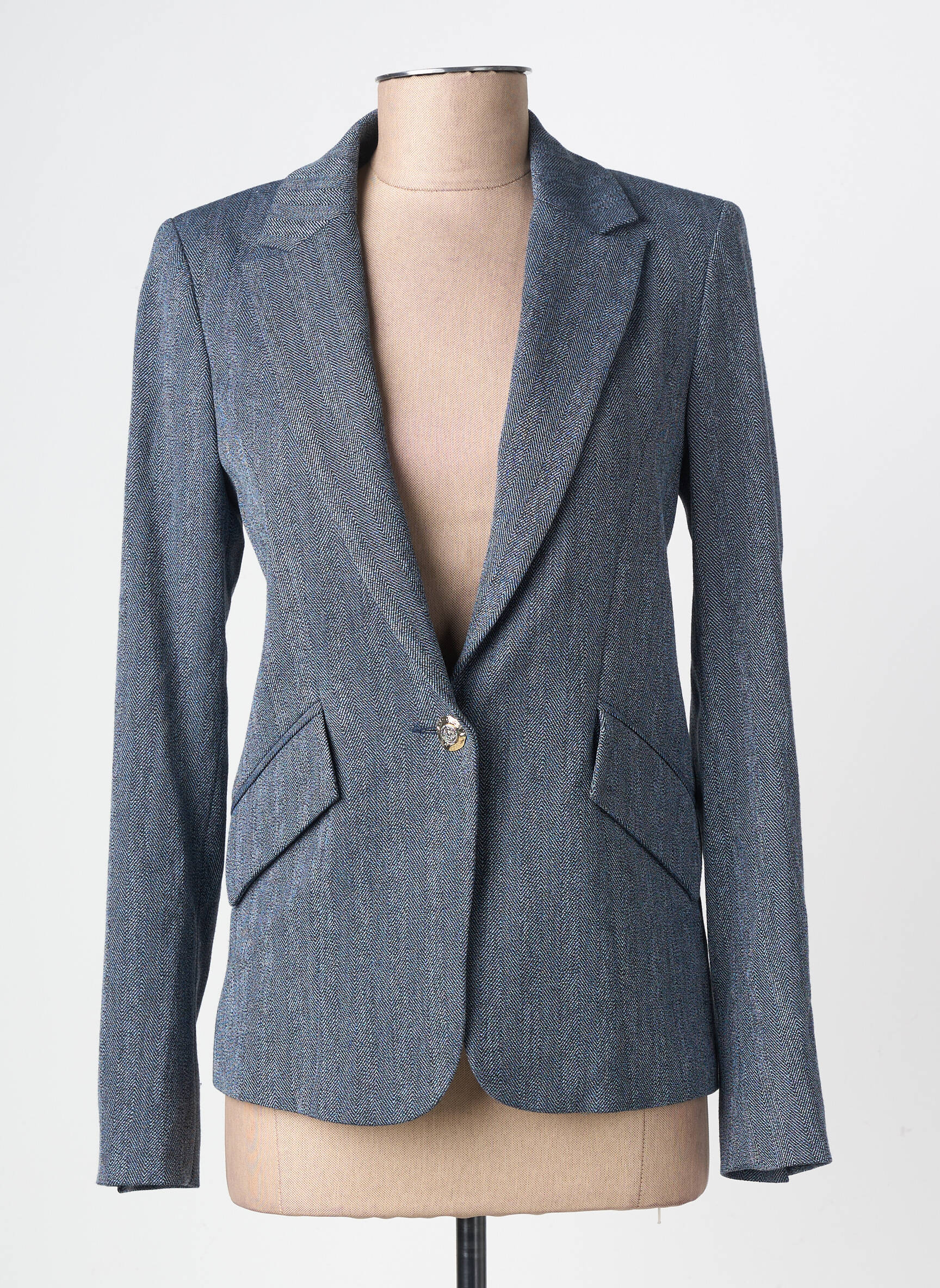 Blazer poches bleu EVA KAYAN femme