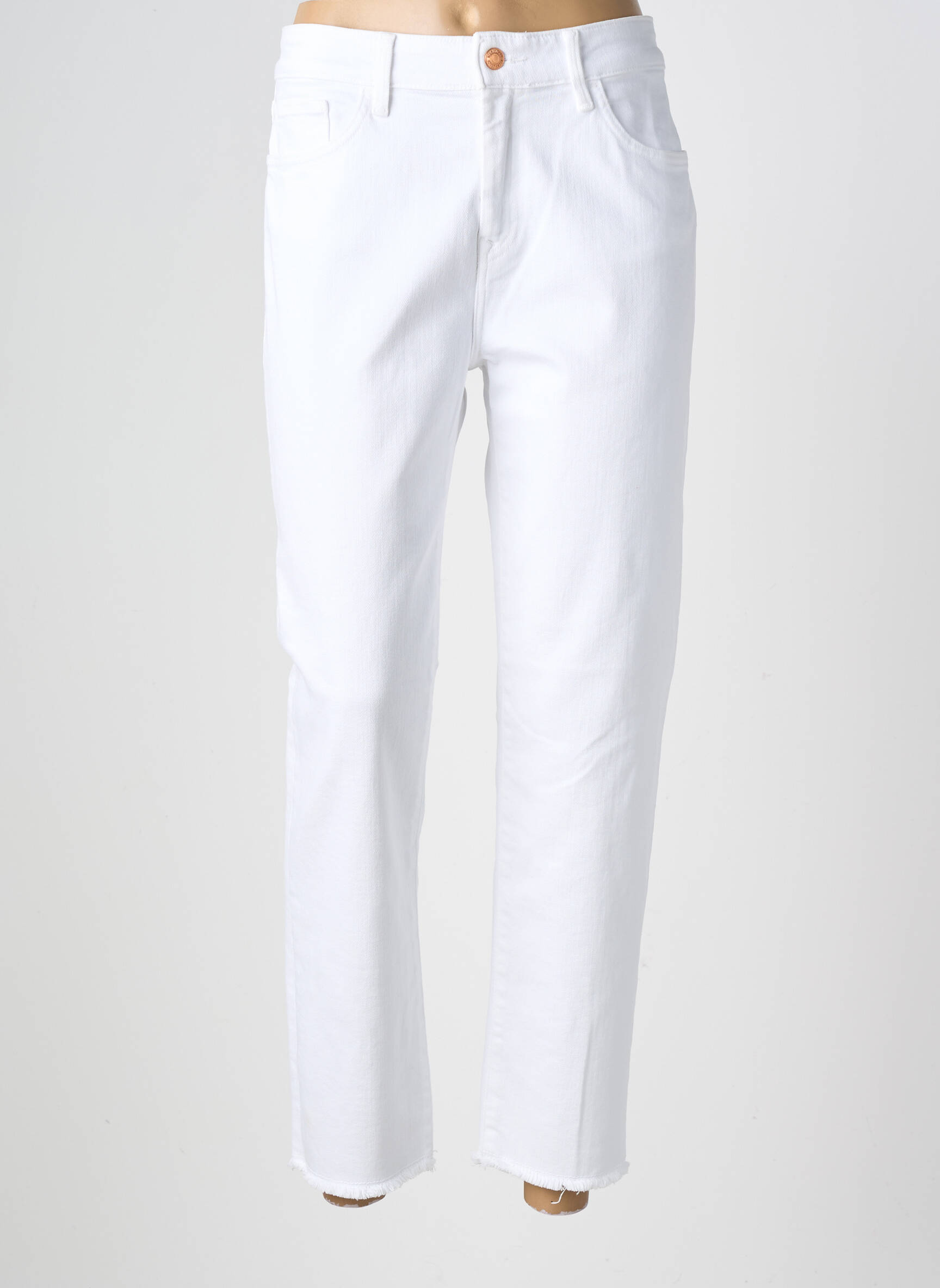 Jeans coupe slim stretch taille normale blanc SALSA femme