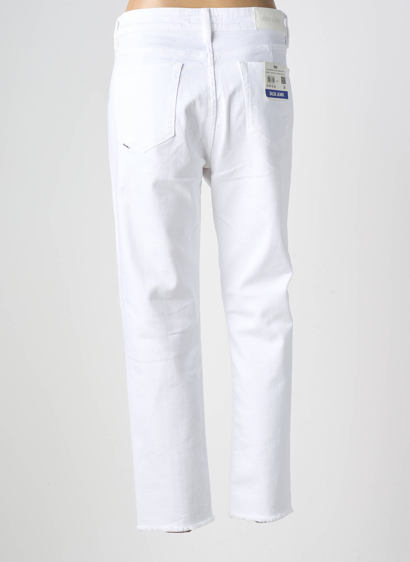 Jeans coupe slim stretch taille normale blanc SALSA femme