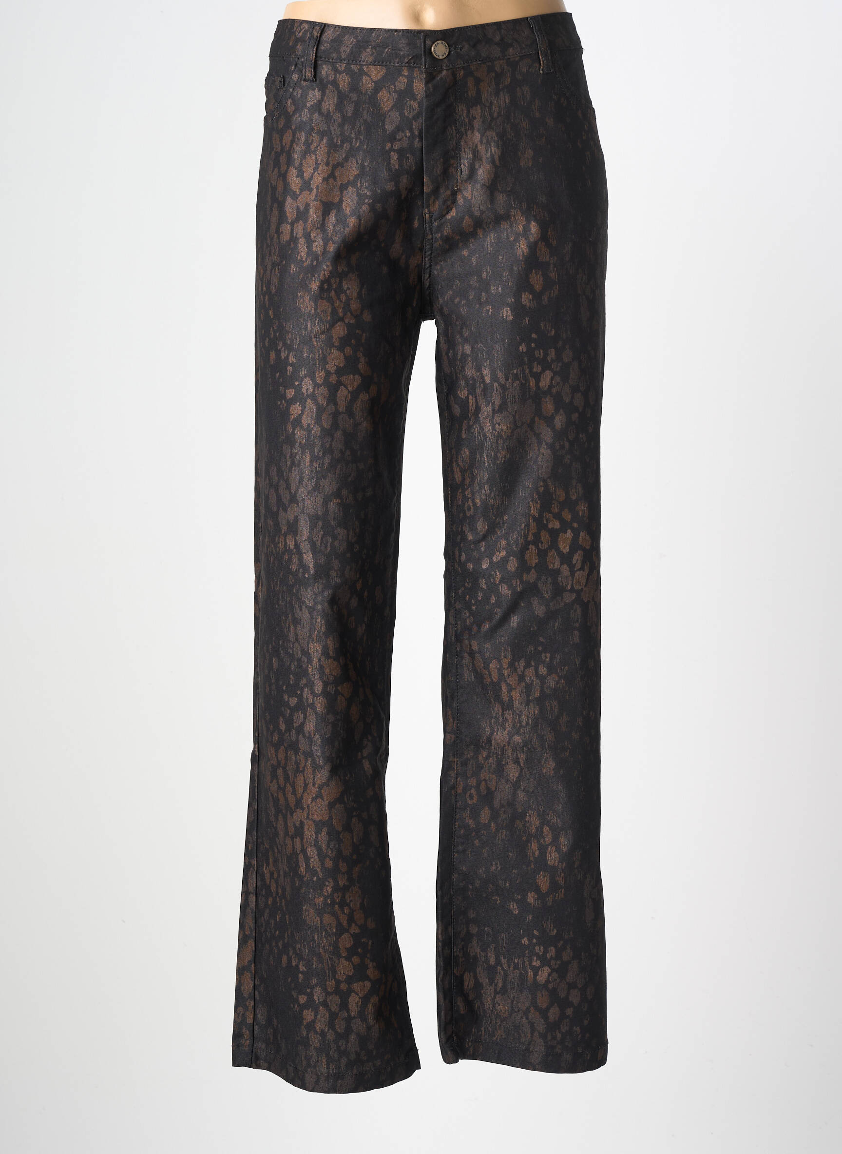 Pantalon flare stretch taille normale noir EVA KAYAN femme