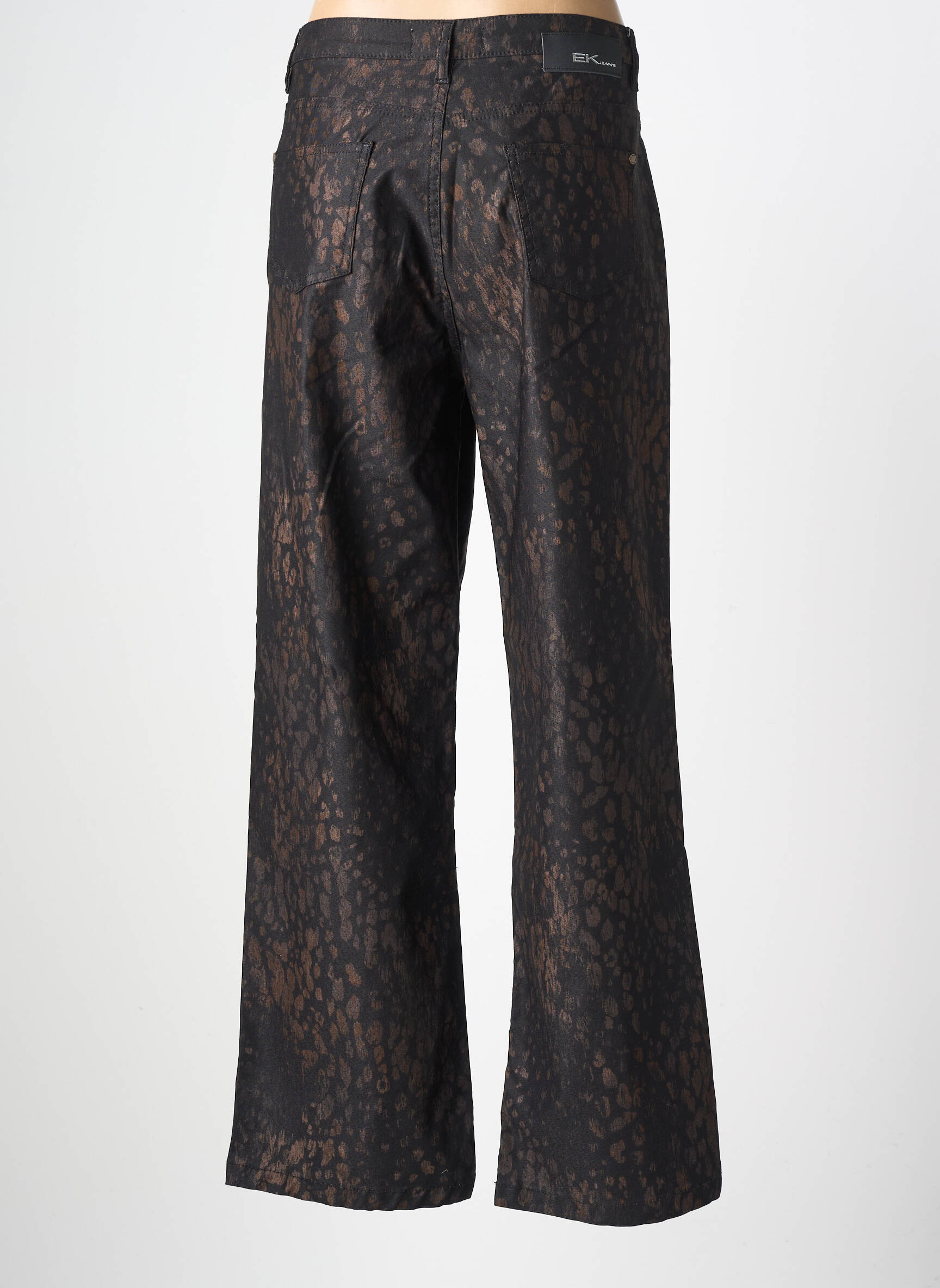 Pantalon flare stretch taille normale noir EVA KAYAN femme