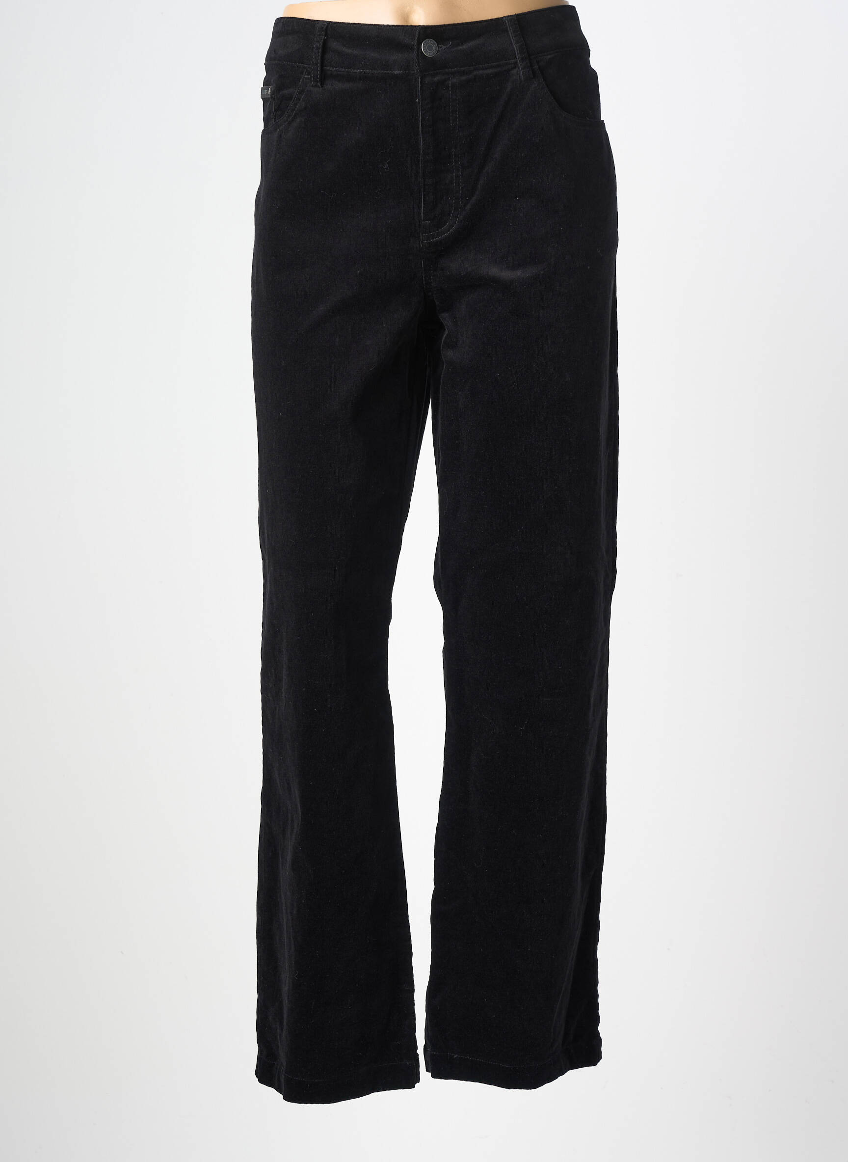 Pantalon droit stretch taille normale noir SALSA femme