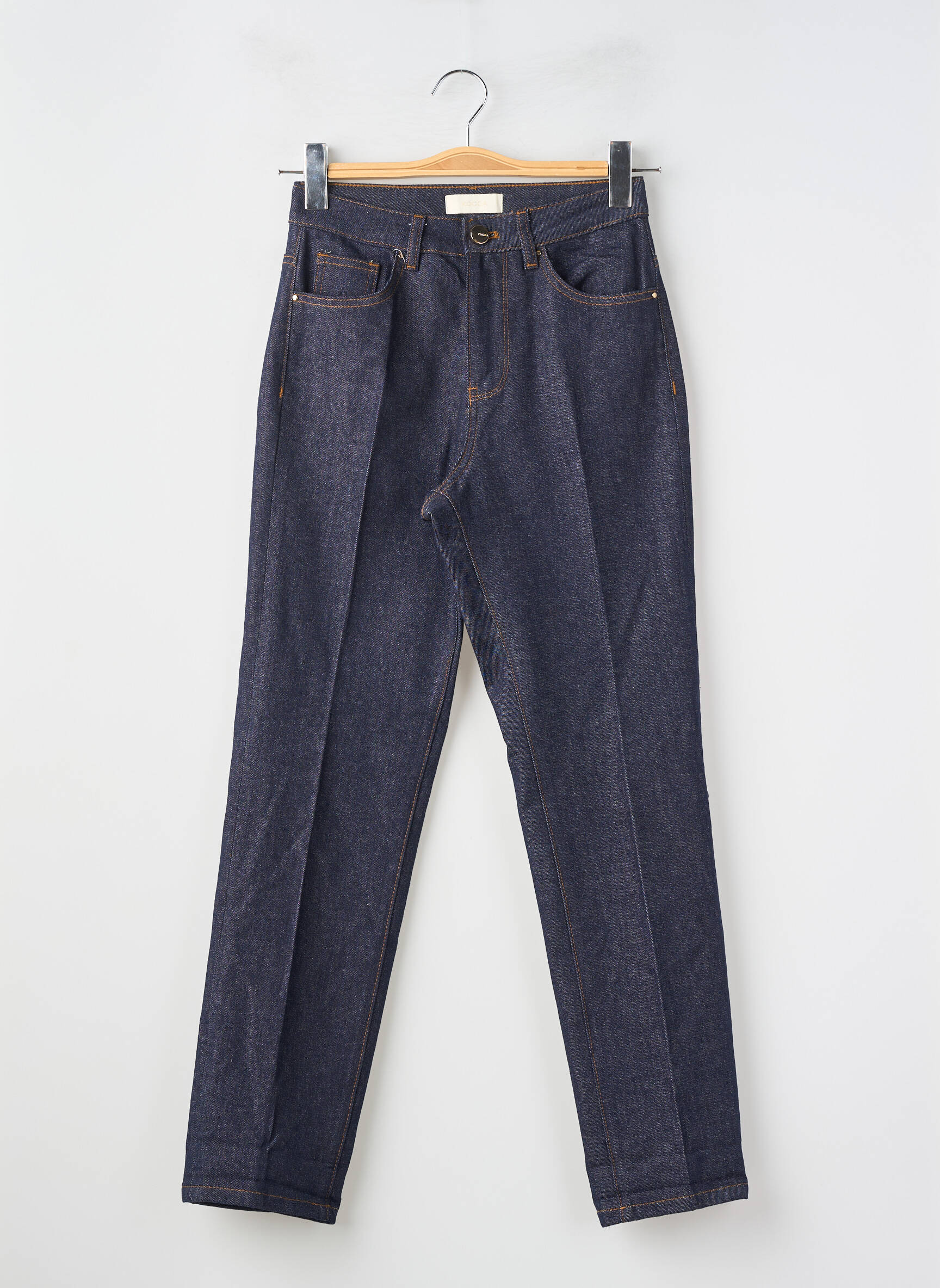Jeans coupe slim taille haute taille haute bleu KOCCA femme