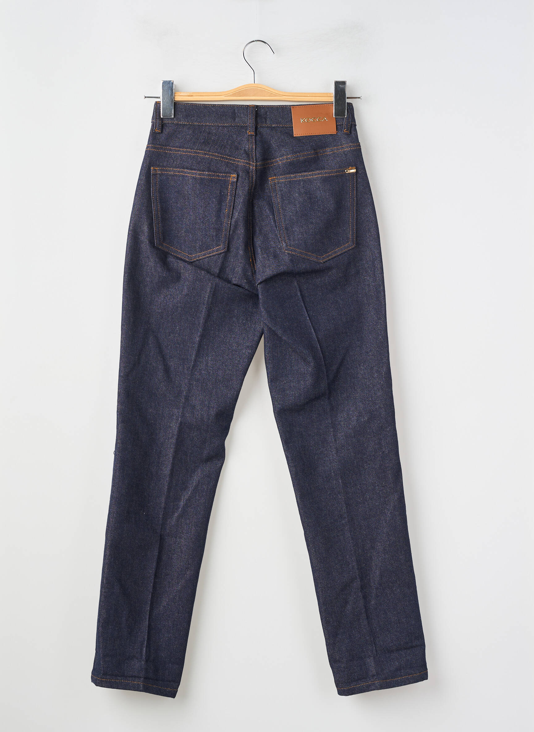 Jeans coupe slim taille haute taille haute bleu KOCCA femme