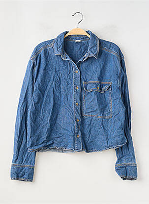 Chemisier manches longues manches longues bleu LA REDOUTE femme