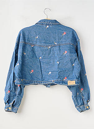 Veste casual poignets boutonnés avec fente bleu MOLLY BRACKEN femme