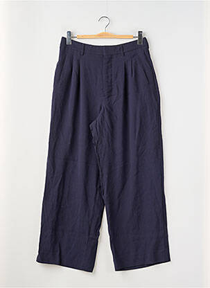 Pantalon large poches taille haute bleu AMI ALEXANDRE MATTIUSSI homme