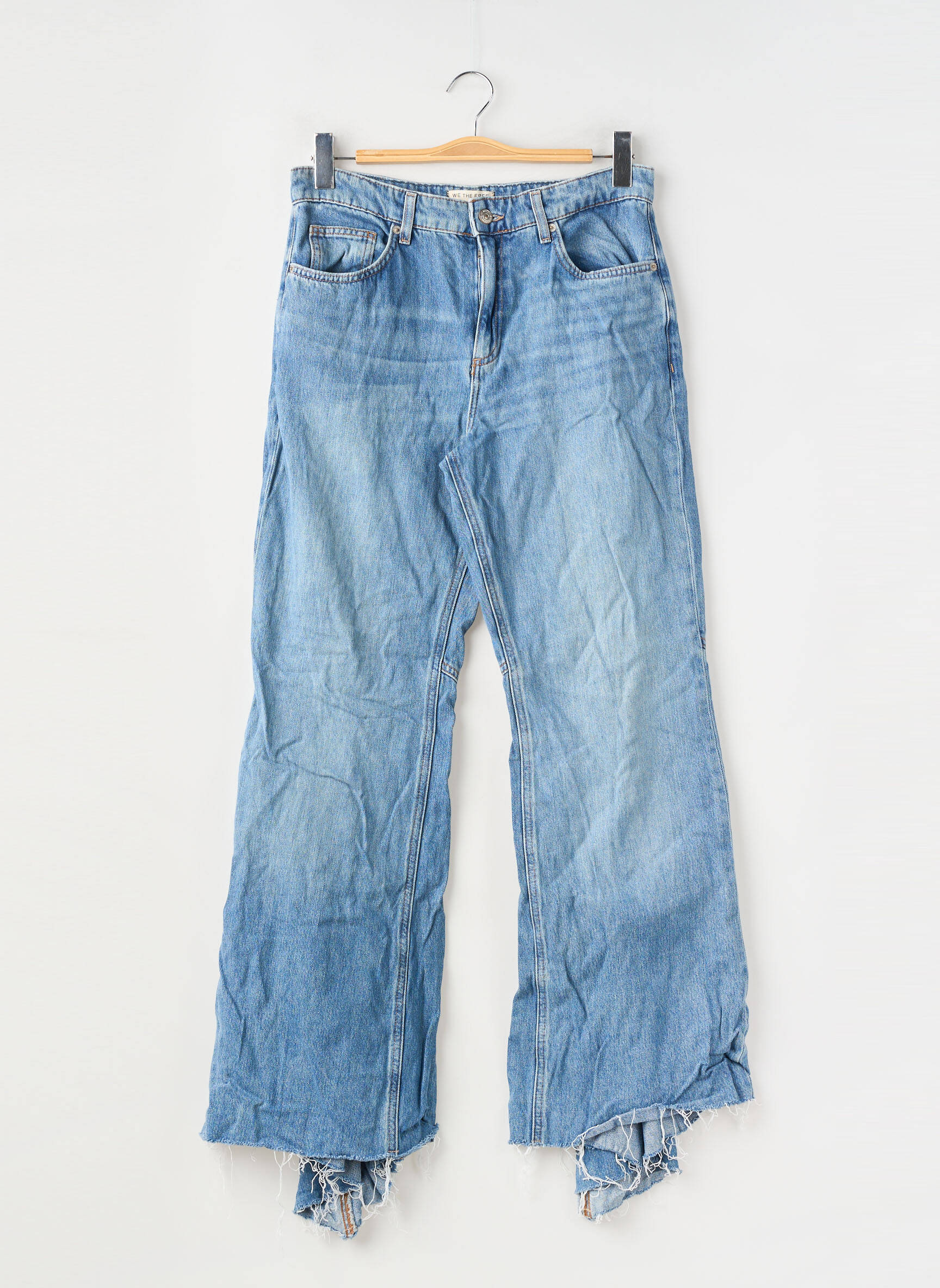 Jeans coupe large  bleu WE THE FREE femme
