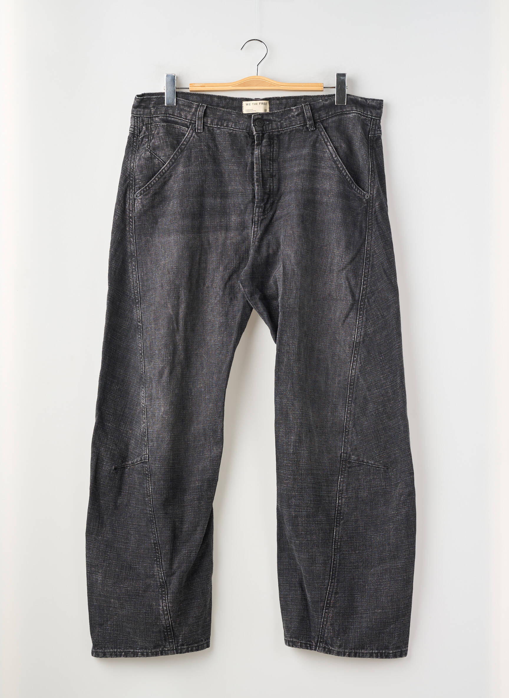 Jeans coupe droite stretch taille normale noir WE THE FREE femme