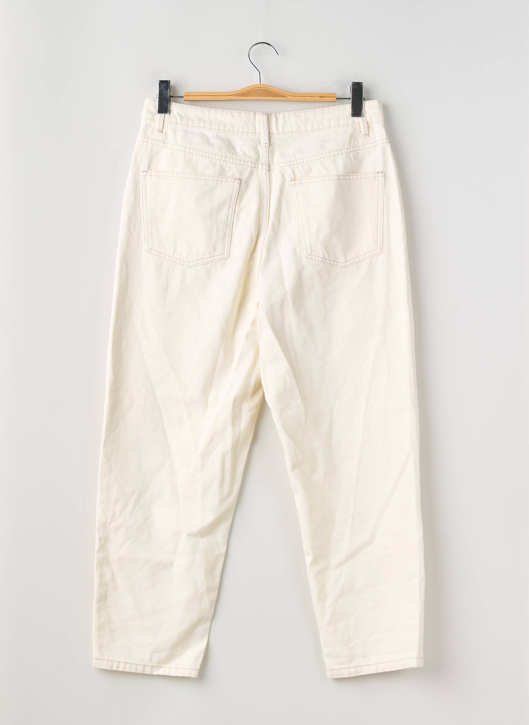 Jeans boyfriend taille haute taille haute beige LA REDOUTE femme