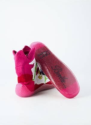 Chaussons/pantoufles fermeture elastique bout rond violet BERTHE AUX GRANDS PIEDS garçon
