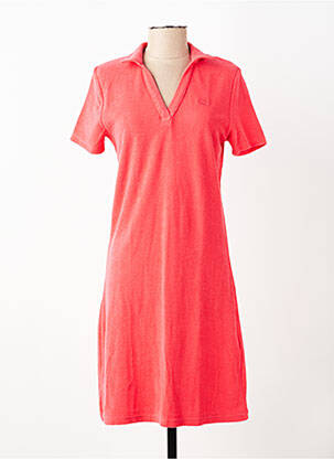 Robe mi-longue manches courtes manches courtes rouge DEAUVILLE & ARMOR-LUX femme