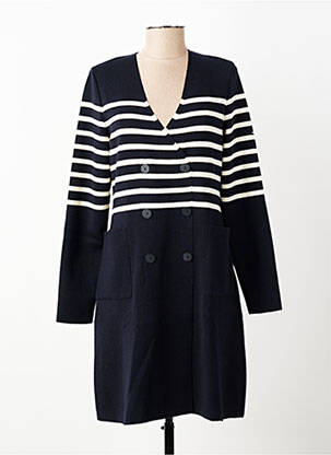 Robe mi-longue manches longues manches longues bleu SAINT JAMES femme