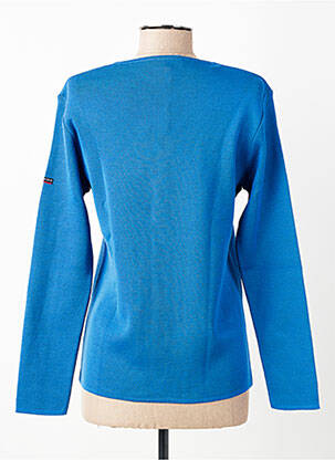 Gilet manches longues stretch bleu ARMOR LUX femme