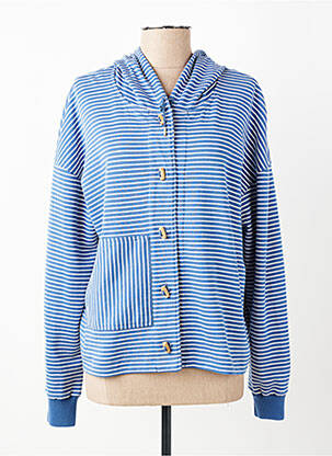 Veste casual col rond bleu ARMOR LUX femme