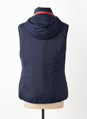 Doudoune poches a capuche bleu BERMUDES femme
