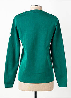 Pull coupe cintrée manches longues vert ROYAL MER femme