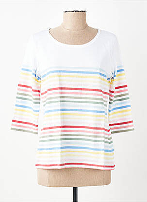 T-shirt manches 3/4 manches 3/4 blanc ARMOR LUX femme