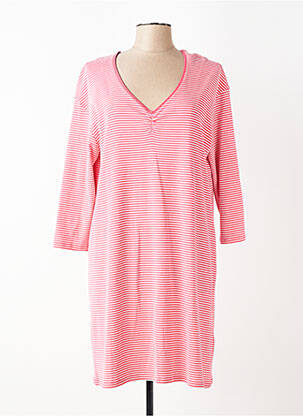 Chemise de nuit imprimé rayures rouge ARMOR LUX femme