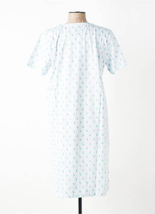 Chemise de nuit imprimé rayures bleu ARMOR LUX femme