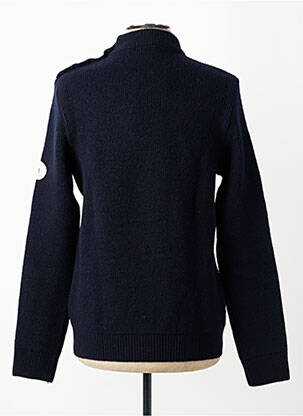 Pull stretch manches longues bleu ROYAL MER homme