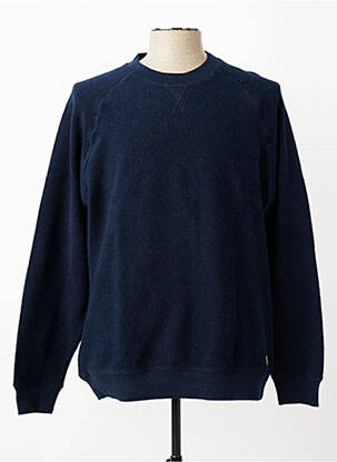 Sweat-shirt stretch manches longues bleu ARMOR LUX homme