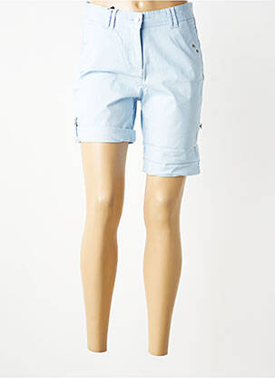 Bermuda tissage popeline taille normale bleu SAINT JAMES femme