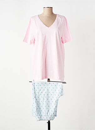 Pyjama manches courtes rose ARMOR LUX femme