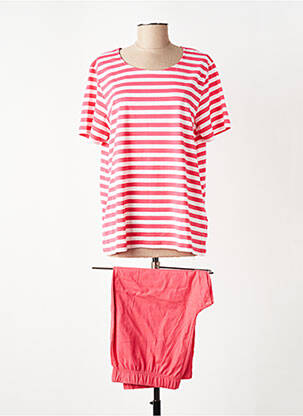 Pyjama manches courtes rouge ARMOR LUX femme