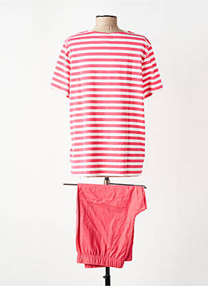 Pyjama manches courtes rouge ARMOR LUX femme