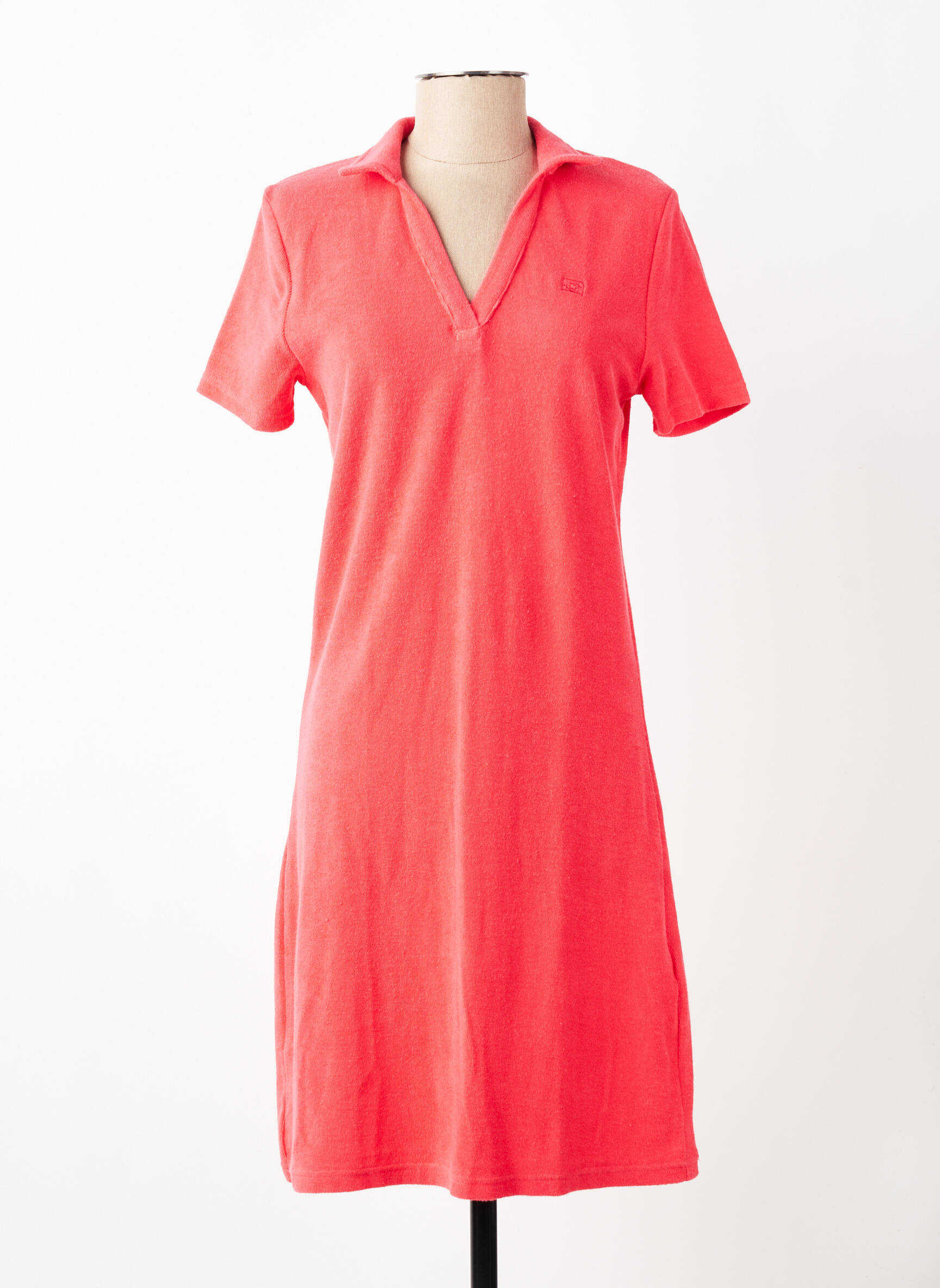 Robe mi-longue manches courtes manches courtes rouge DEAUVILLE & ARMOR-LUX femme