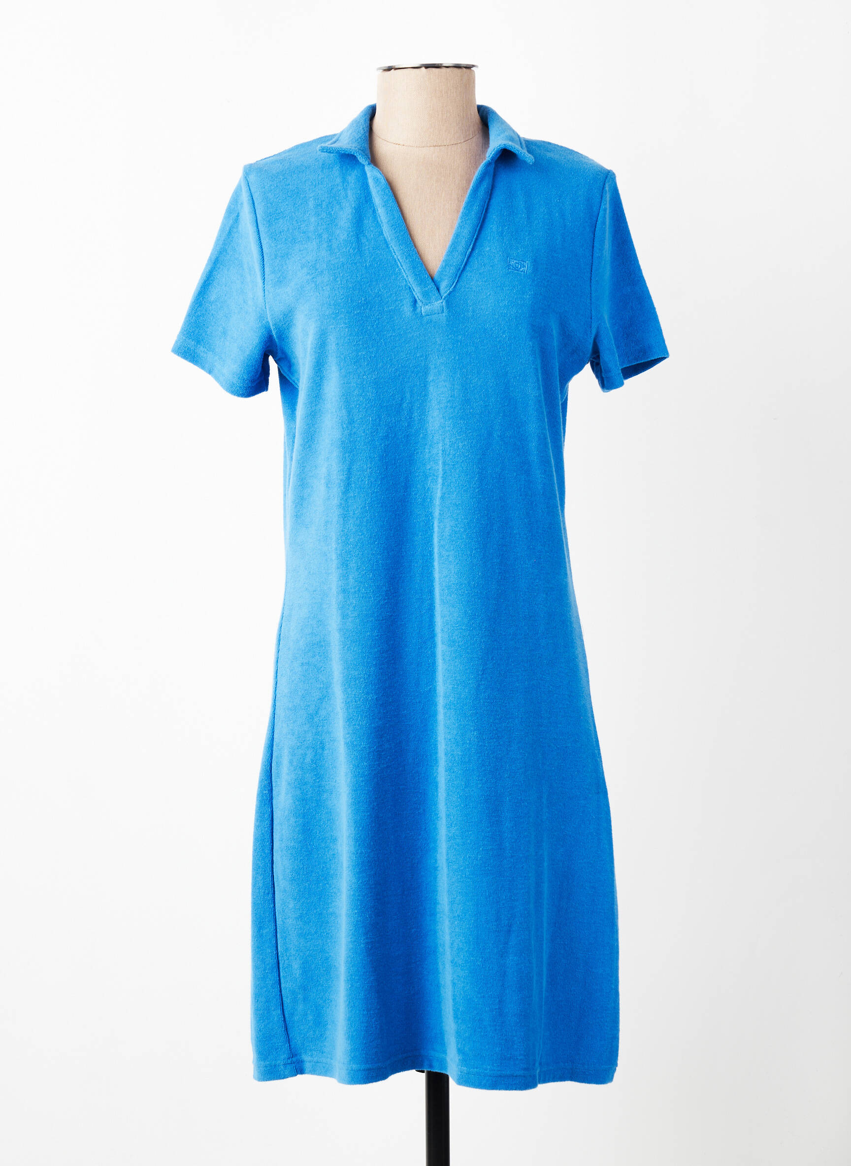 Robe mi-longue manches courtes manches courtes bleu DEAUVILLE & ARMOR-LUX femme