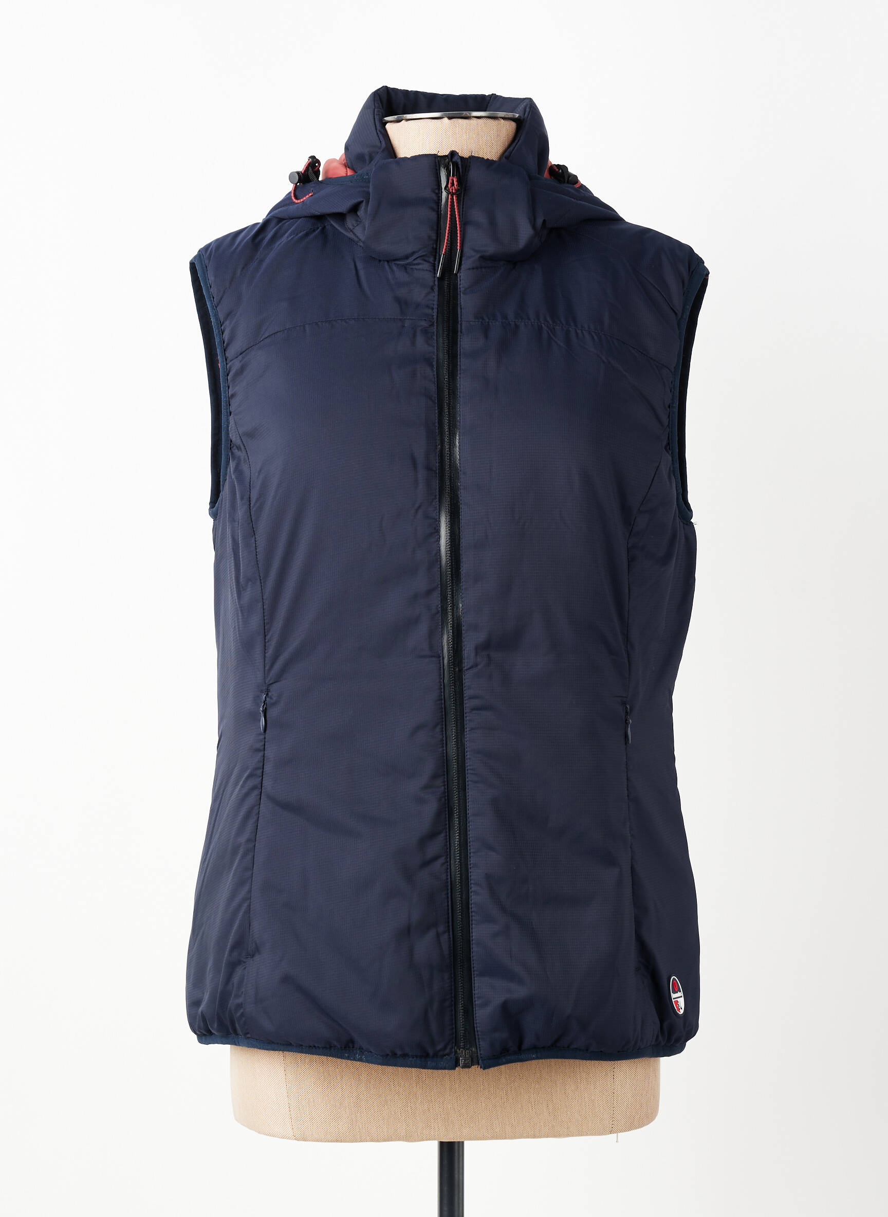 Doudoune poches a capuche bleu BERMUDES femme