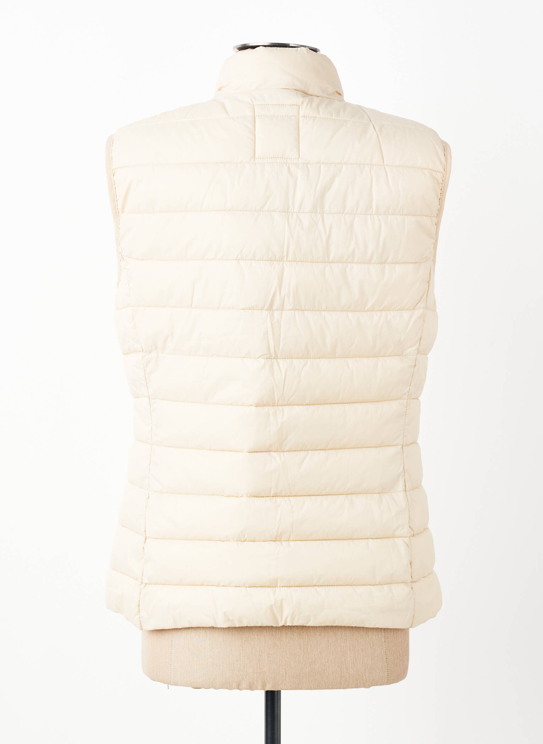 Doudoune poches sans capuche beige BERMUDES femme