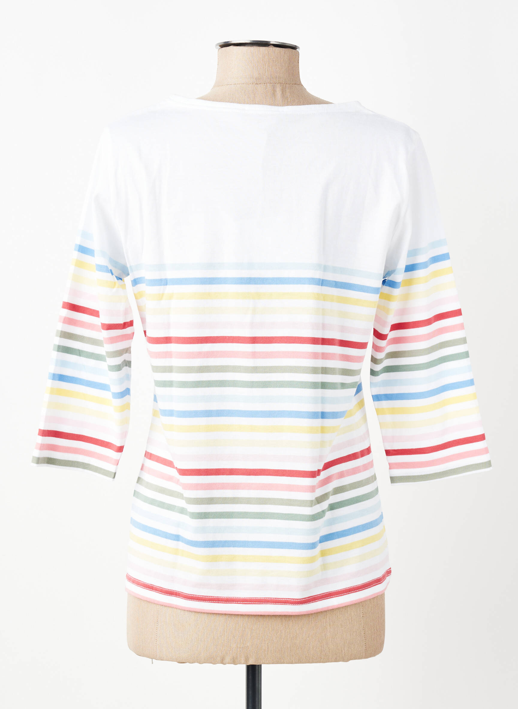 T-shirt manches 3/4 manches 3/4 blanc ARMOR LUX femme