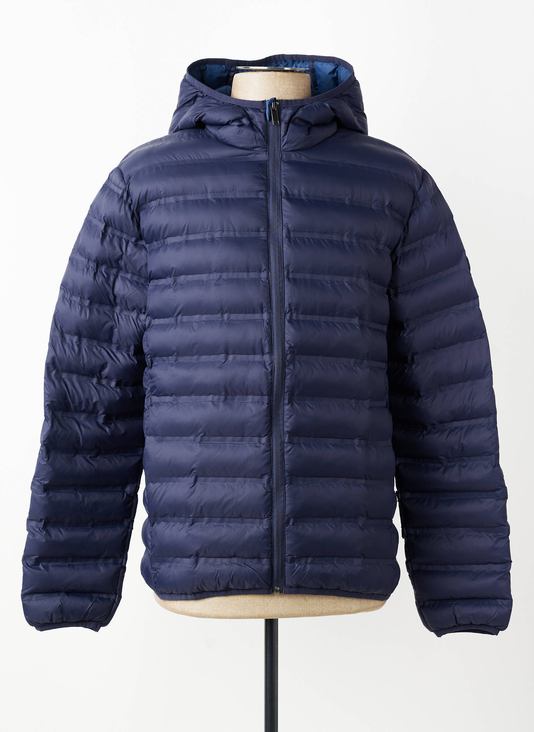 Doudoune manches longues a capuche bleu BERMUDES homme