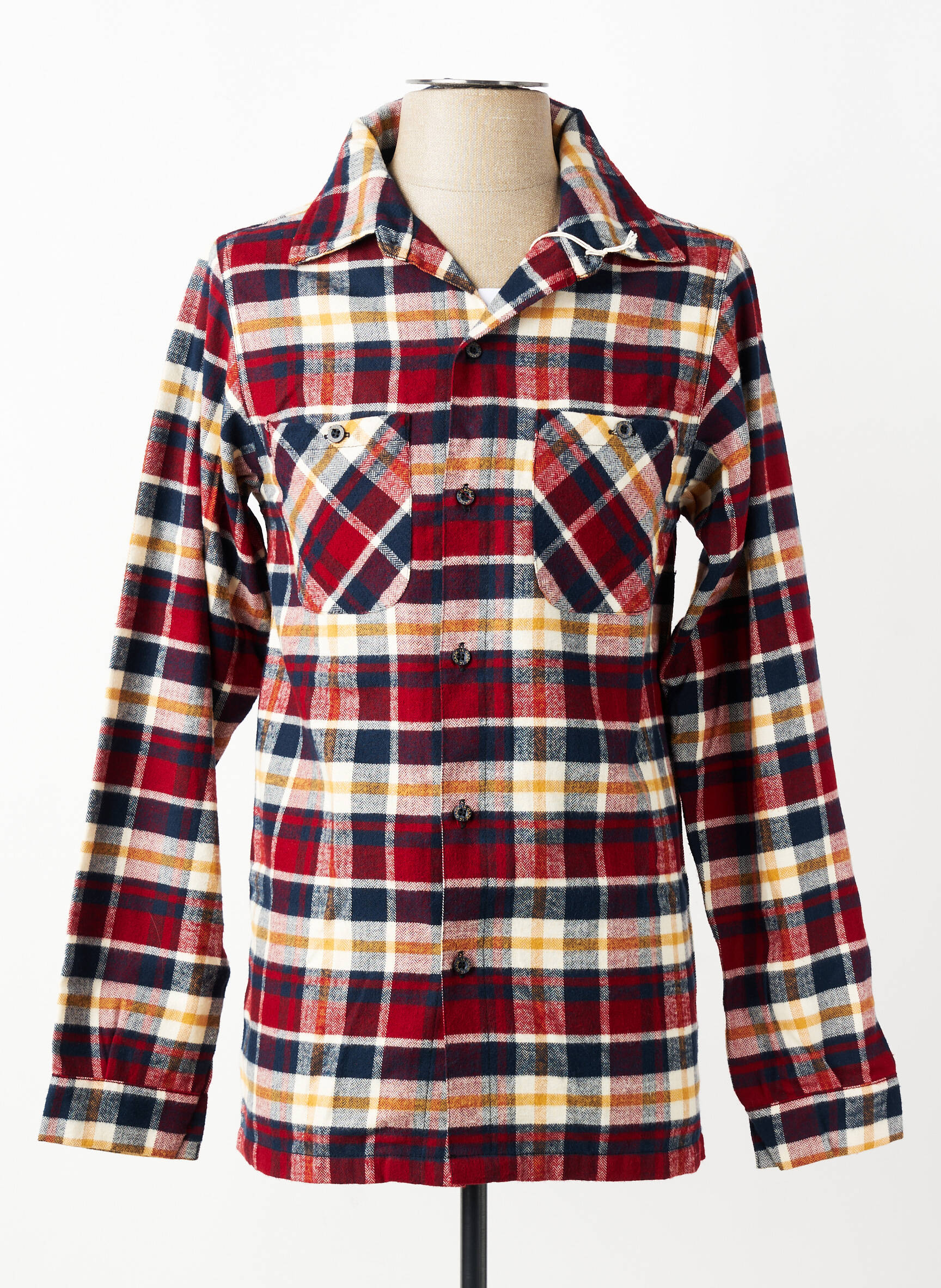 Chemise manches longues poches rouge LE GLAZIK homme