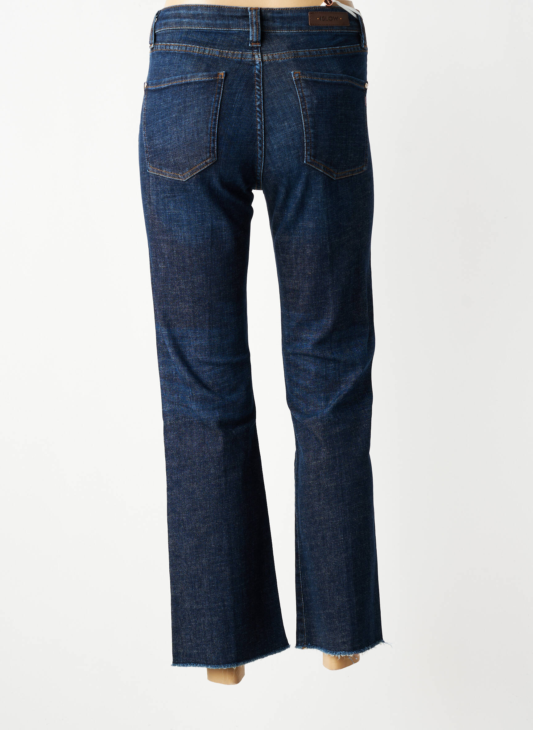 Jeans bootcut taille haute taille haute bleu ISLOW femme