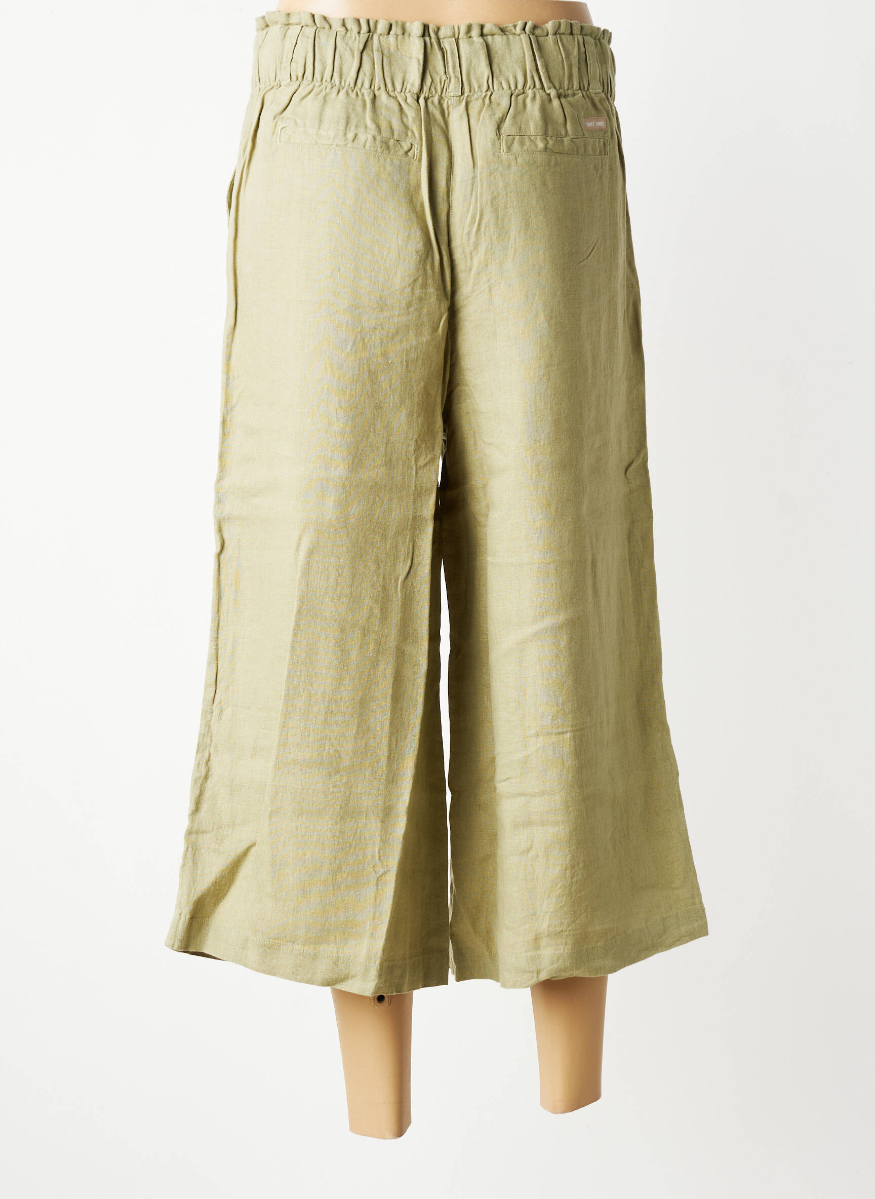 Pantacourt taille haute taille haute vert SAINT JAMES femme